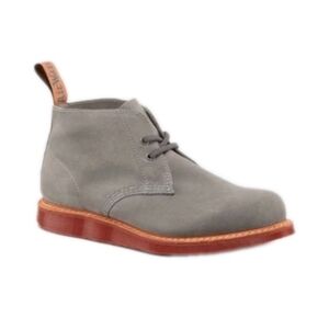 Dr. Martens Mens Gray Suede Manton Desert 2 Eye Boot 11